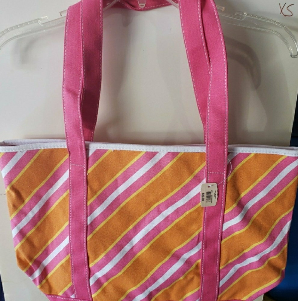 Bath and Body Works Striped Bag With Mini Wallet